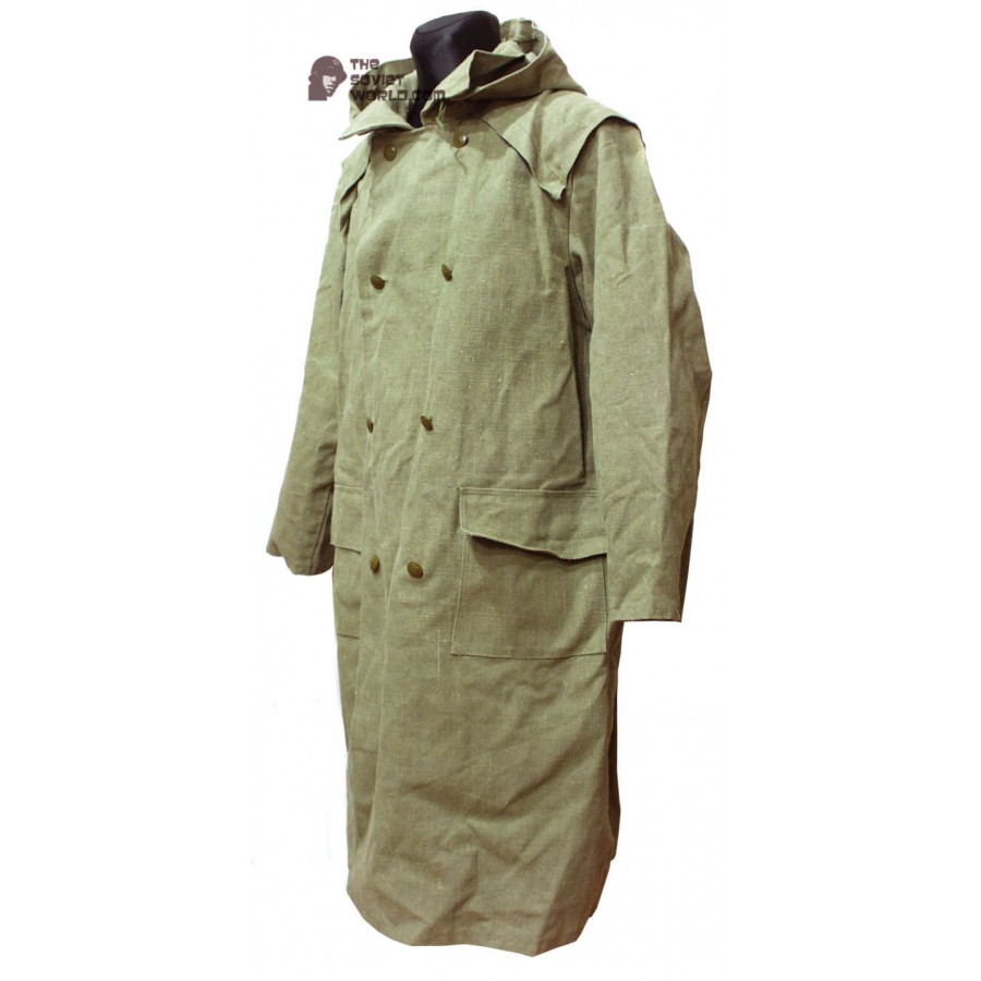 Soviet original soldier’s Overcoat WW2 military USSR canvas raincoat M59
