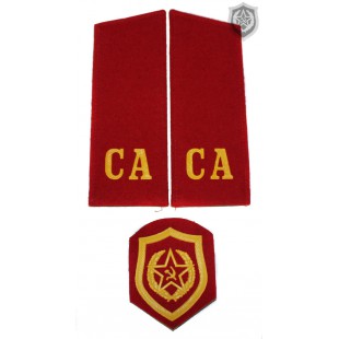 Russian Military shoulder boards "CA Soviet Army" with patch