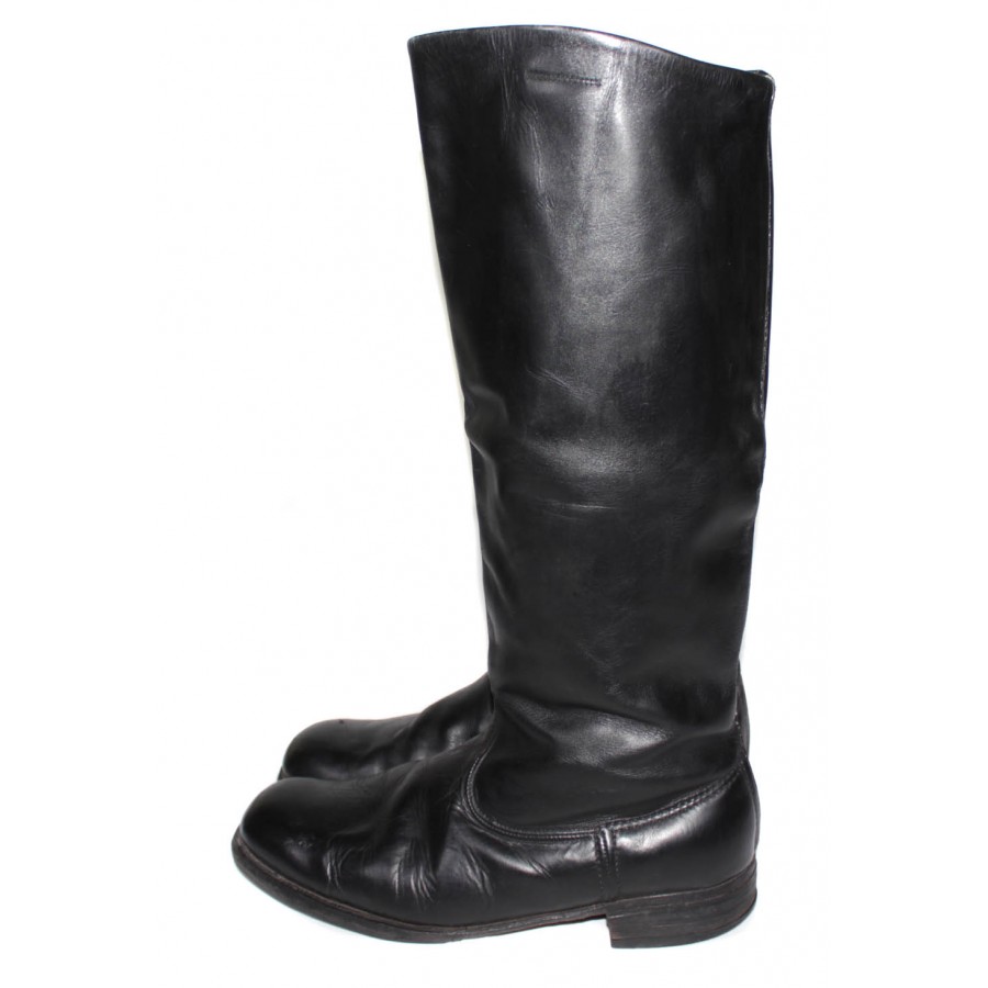 USED Soviet Original Red Army Russian military black Leather General