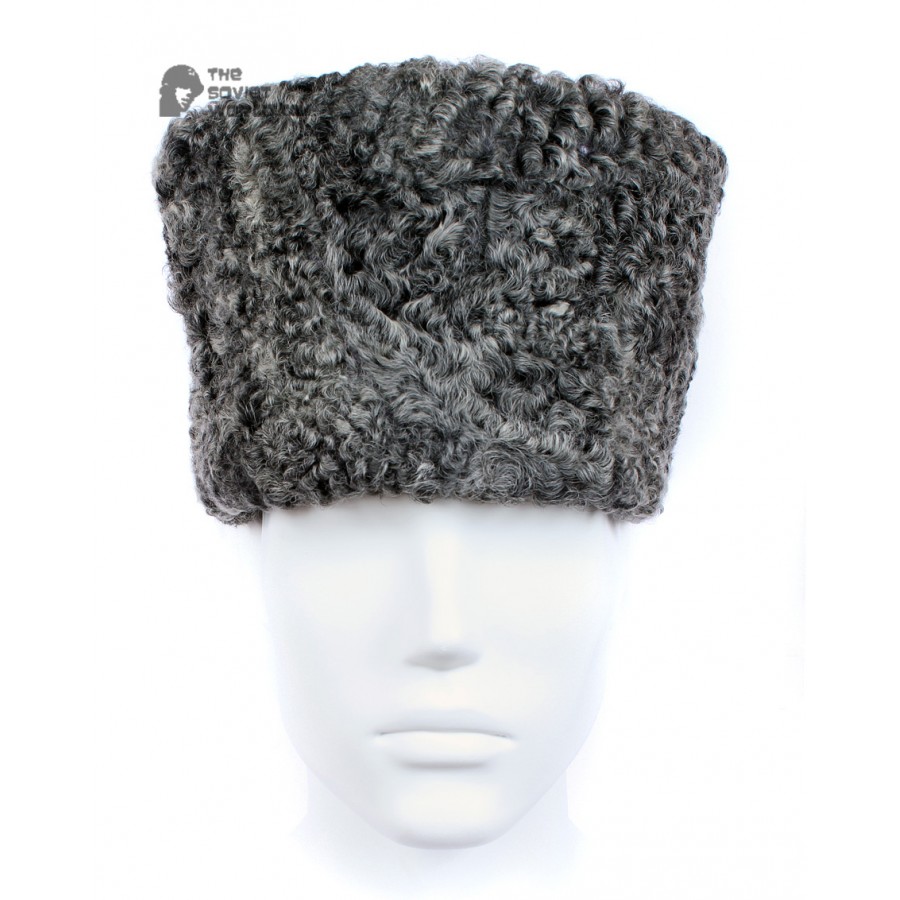 Vintage Soviet Military Astrakhan fur warm winter USSR Army General's Hat KUBANKA
