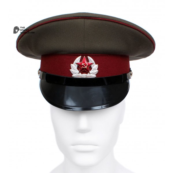 Russian / Soviet USSR Army Internal Troops Sergeants maroon visor cap