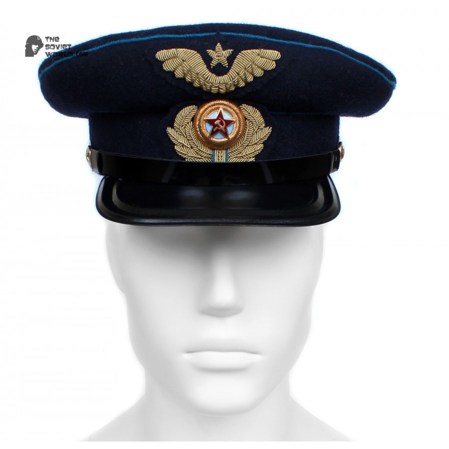 Soviet Army WWII The Highest quality Aviation Officer's military RKKA visor hat