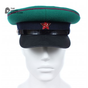 USSR russian NKVD Border Troops Green Officer's visor hat