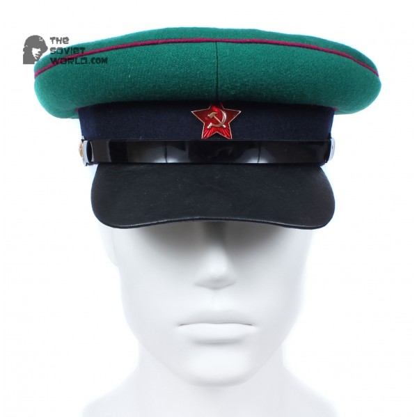 USSR russian NKVD Border Troops Green Officer's visor hat