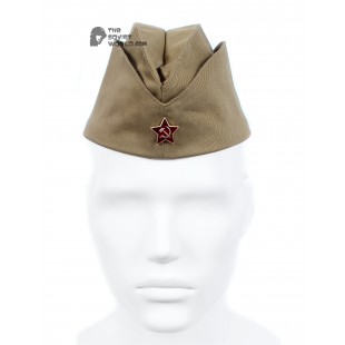 Soviet Red USSR army Russian soldier's military green WWll summer hat Pilotka