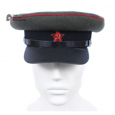 Soviet russian RKKA Artillery & Tank Officer's Visor Cap Red Army USSR hat WWII