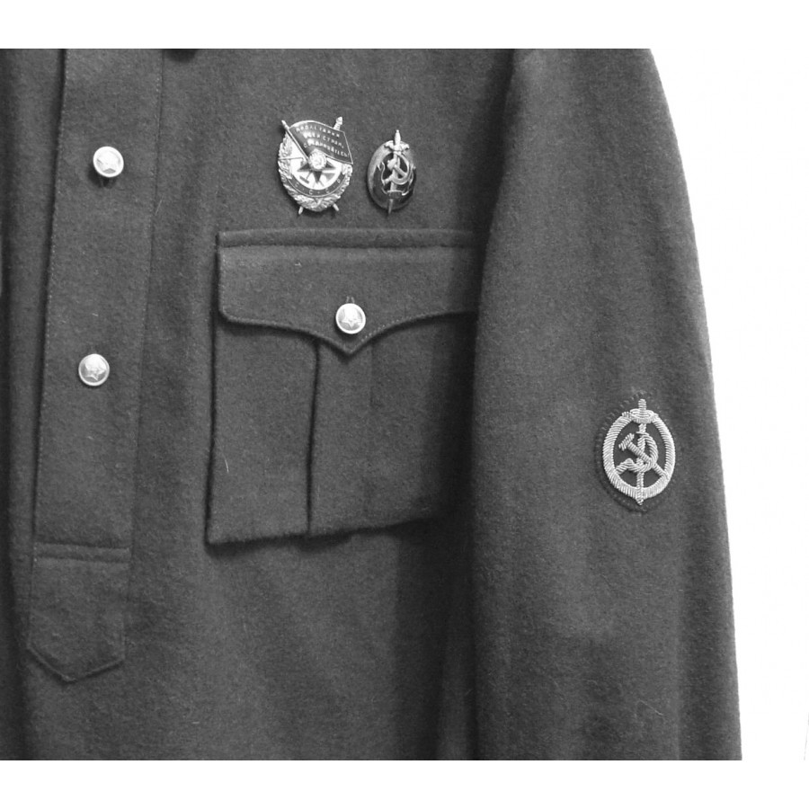 Soviet Handmade RKKA NKVD Officer's patch, Red army embroidery