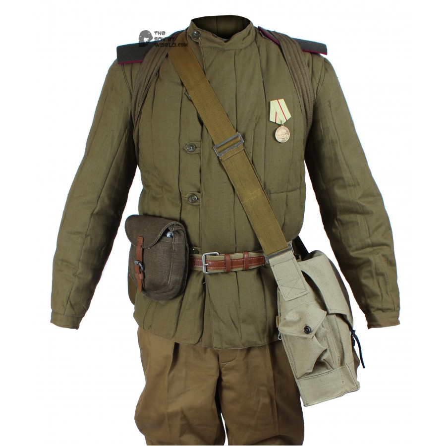 WWII 1943-1945, Soviet Military soldier's Infantry Winter Uniform, USSR Red Army Warm Set M43