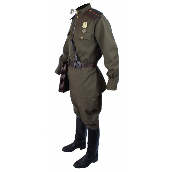 WWII 1943, Soviet Military Officer's Artilery & Tank force Uniform, USSR Red Army Set M43