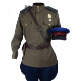 WWII 1943, Soviet Military Officer's NKVD Uniform, USSR Red Army Set M43