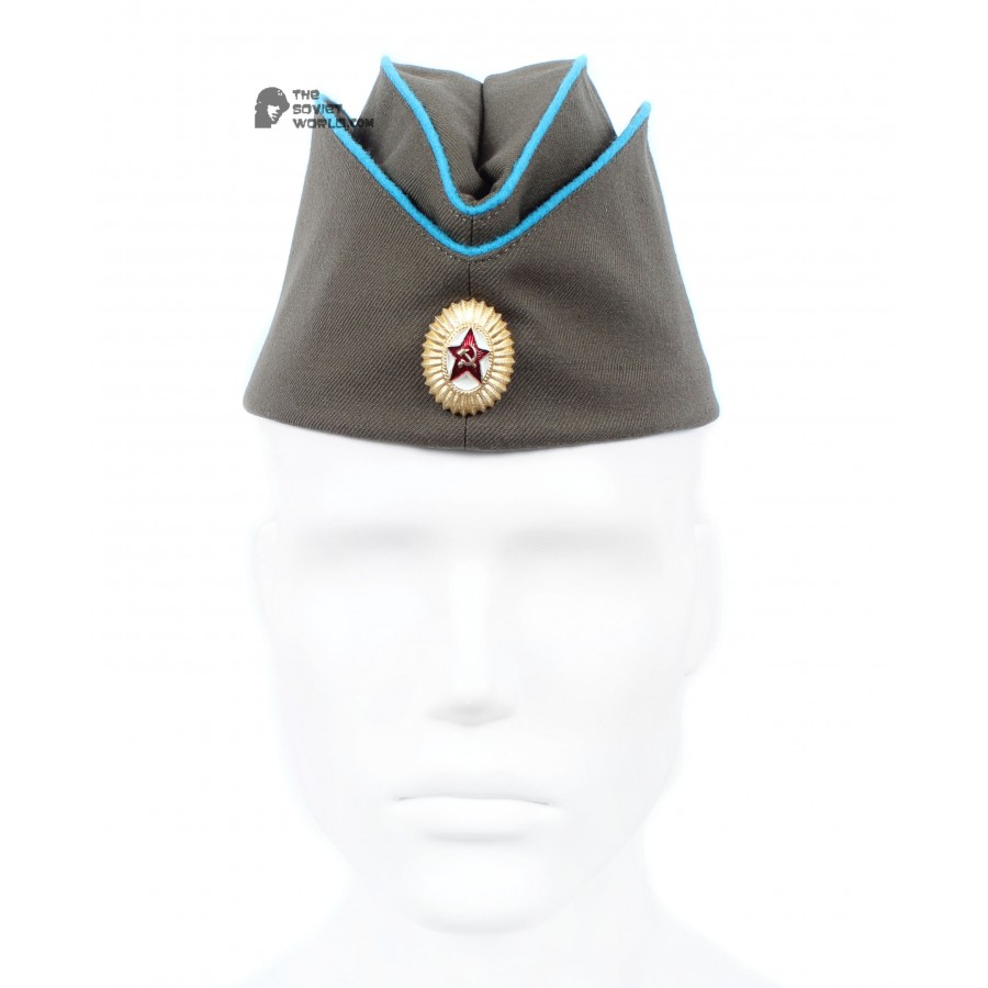 WWII Soviet military Air force Officer's summer hat Pilotka, Russian Aviation combat cap
