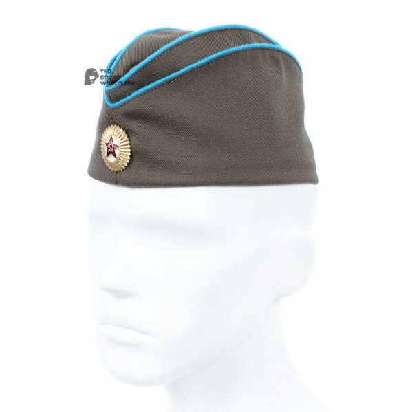 WWII Soviet military Air force Officer's summer hat Pilotka, Russian Aviation combat cap