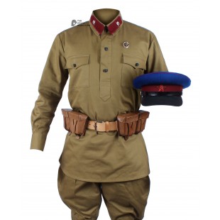 Jacket, Pants, Medal and Shoulder Boards Soviet Army RKKA Troops Uniform Vintage Russian Woolen Set 