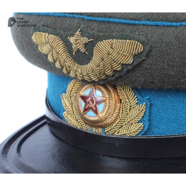 M43 Soviet Army WWII The Highest quality Aviation Officer's military RKKA visor hat 1943