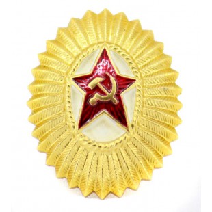 USSR Military Soviet Red Army Officer's hat badge Cocarde