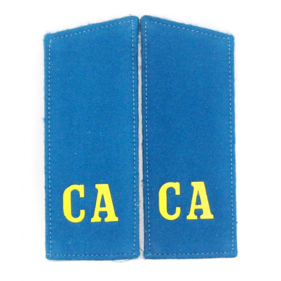 Russian Military shoulder boards "CA Soviet Army" with patch AVIATION force