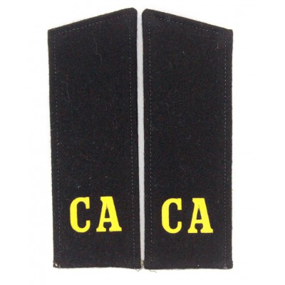 Russian Military shoulder boards "CA Soviet Army" of  Artilery & Tank troops