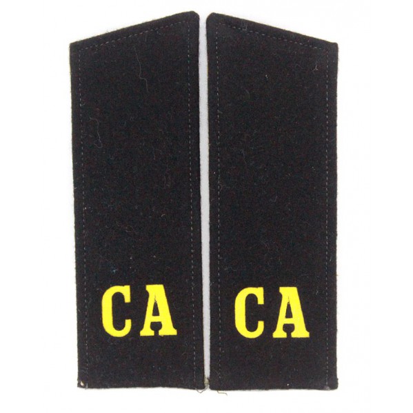 Russian Military shoulder boards "CA Soviet Army" with patch construction battalion