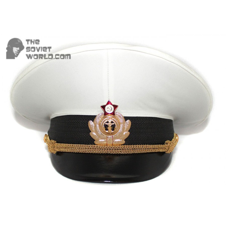 Soviet Fleet / Russian Naval Officer's PARADE visor hat M69