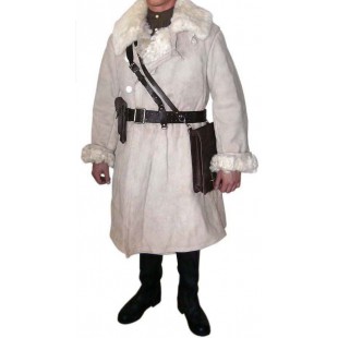 Soviet / Russian officer's warm winter fur overcoat, coat WWII 1944 - 1945