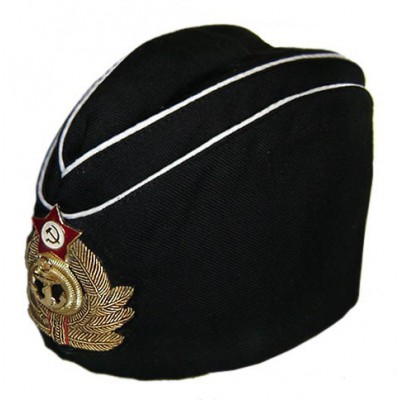 Soviet fleet Russian Naval Admiral's summer black hat Pilotka