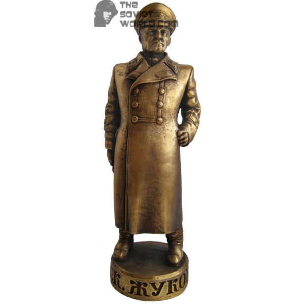 High Russian bronze soviet bust of Marshall Zhukov