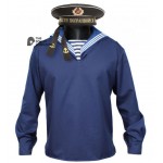 USSR / Russian Navy blue Sailor jacket with collar