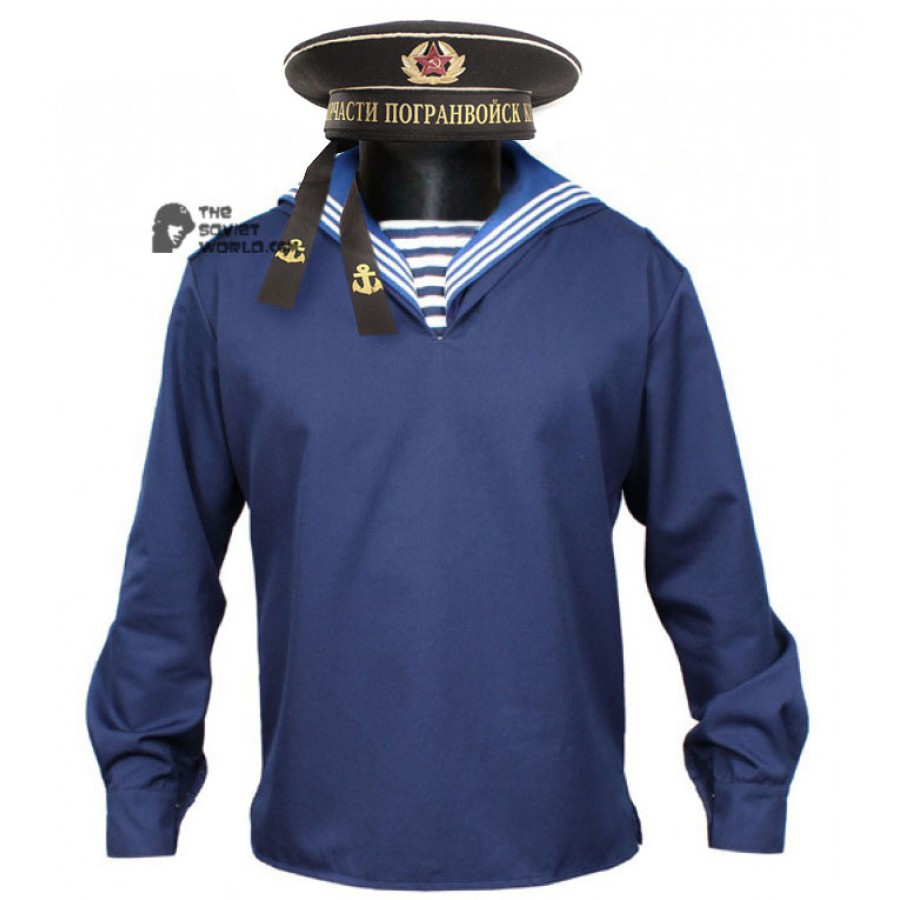 USSR / Russian Navy blue Sailor jacket with collar