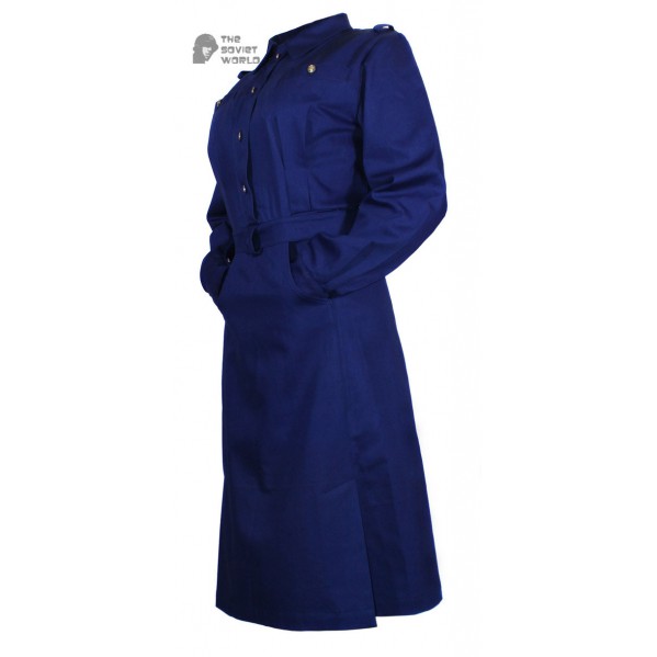 Soviet Army military uniform USSR WW2 female officer cotton navy blue Dress