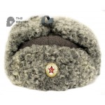 Vintage Russian Army Soviet military Astakhan fur earflaps General’s Ushanka hat