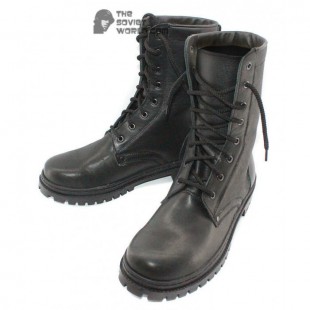 Russian Military summer black Leather airsoft BOOTS